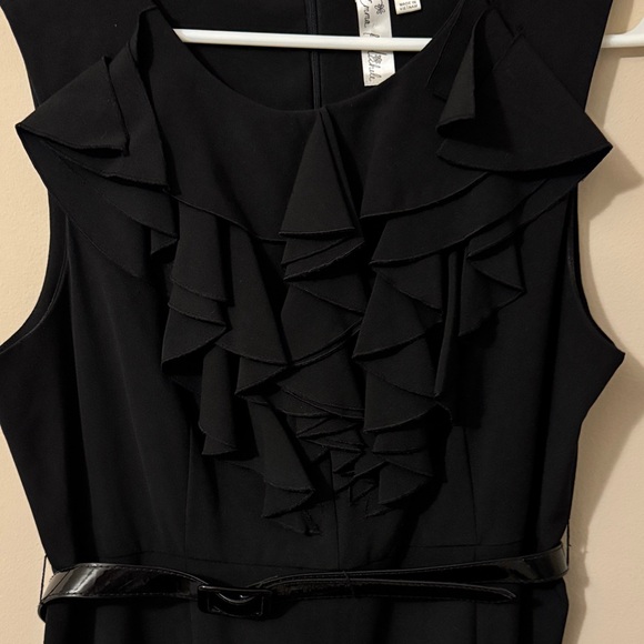 Emma & Michele Black Ruffled Mini Dress - Picture 2 of 8